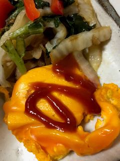 余った切干大根の煮物で和風オムレツ-レシピのメイン写真