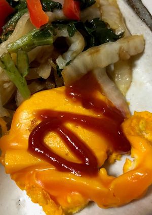 余った切干大根の煮物で和風オムレツ-レシピのメイン写真