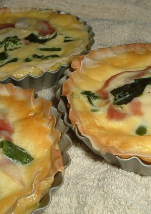 餃子の皮で♪菜の花のミニキッシュ-レシピのメイン写真