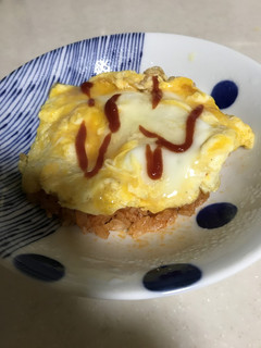 チーズ入りオムライス-レシピのメイン写真