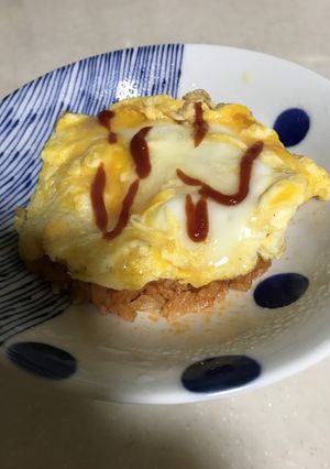 チーズ入りオムライス-レシピのメイン写真