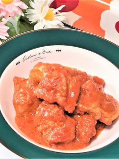 鶏モモ肉 トマトごま味噌煮込み-レシピのメイン写真