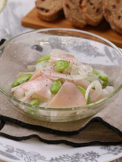 新玉ねぎとそら豆の春色♡マリネサラダ-レシピのメイン写真