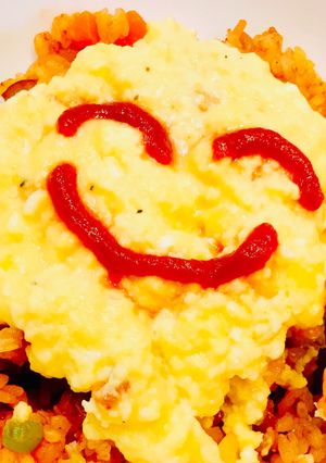 スクランブルエッグで楽々オムライス-レシピのメイン写真