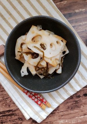 やみつき！レンコンの梅塩昆布あえ-レシピのメイン写真