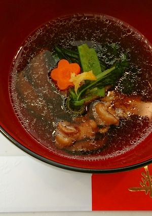 そばつゆ利用のお雑煮-レシピのメイン写真