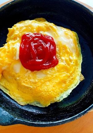スキレットでオムもち-レシピのメイン写真
