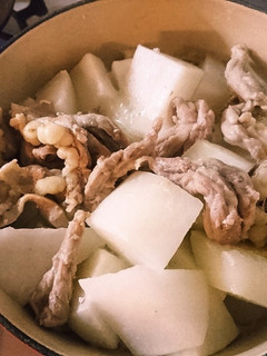 大根と秋川牧園のせせりの塩煮-レシピのメイン写真