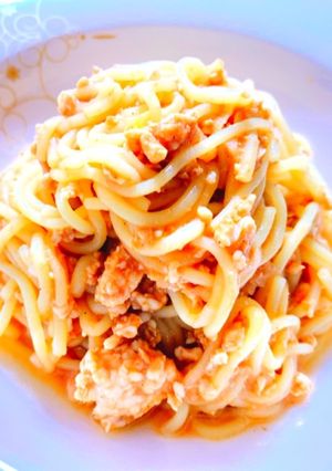 低糖質！レンジで簡単！ミートパスタ-レシピのメイン写真