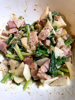 カブとベーコンのホットサラダ-レシピのメイン写真