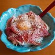 生ハムのカルボナーラ丼
