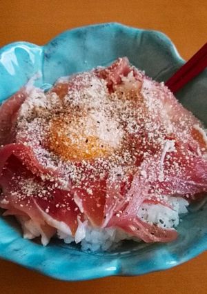 生ハムのカルボナーラ丼-レシピのメイン写真