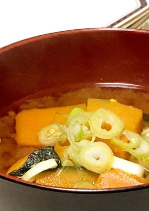 かぼちゃのお味噌汁-レシピのメイン写真