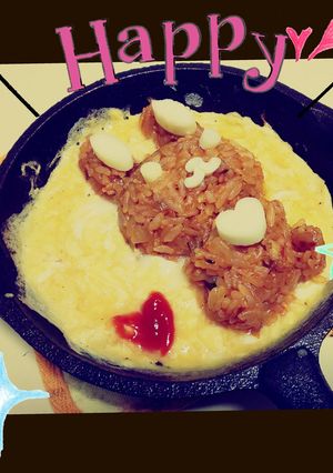 逆転の発想♪包まないオムライス☆ミ-レシピのメイン写真