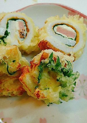 ちくわのチーズくるくる天ぷら♪-レシピのメイン写真