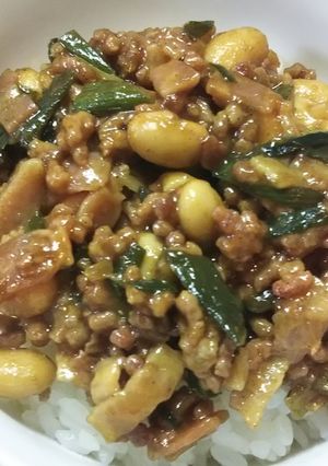 大豆のドライカレー丼＊-レシピのメイン写真