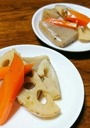 こんにゃくと蓮根の簡単な炒め煮-レシピのメイン写真