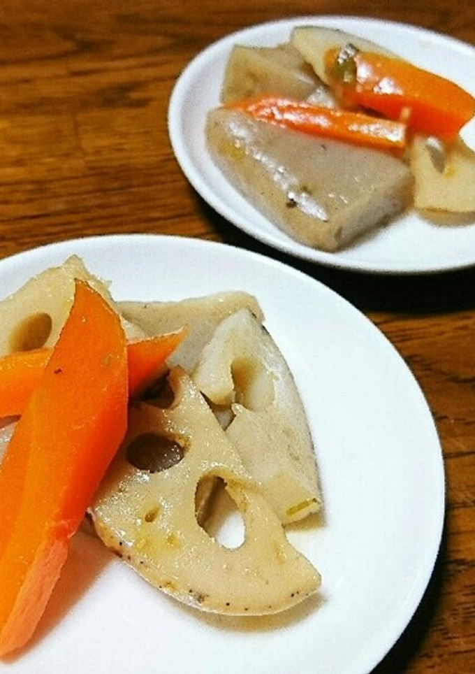 こんにゃくと蓮根の簡単な炒め煮-レシピのメイン写真