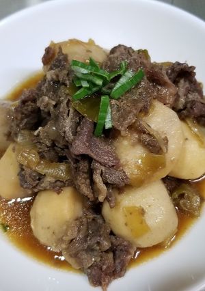 グルラボで簡単冷凍里芋と牛肉の煮物-レシピのメイン写真