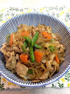給食のレシピ 豚丼-レシピのメイン写真