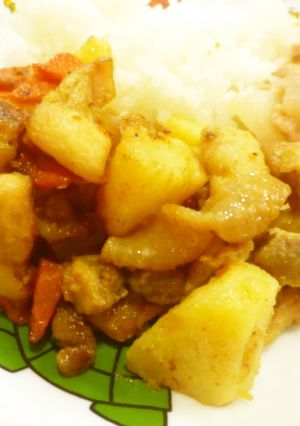子供が好きな カレー味の 鶏じゃがいも-レシピのメイン写真