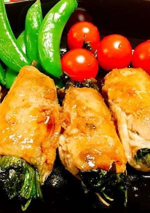 ♡春菊とえのきの肉巻き♡-レシピのメイン写真