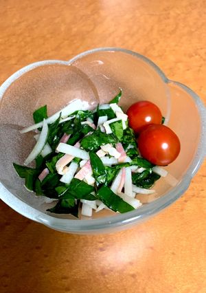☆ほうれん草のホットドレッシングサラダ☆-レシピのメイン写真