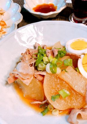 大根と豚バラのほっこり煮物(ᵔᴥᵔ)-レシピのメイン写真
