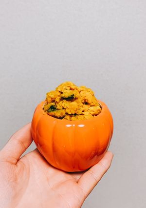 ナッツ入りかぼちゃサラダ-レシピのメイン写真