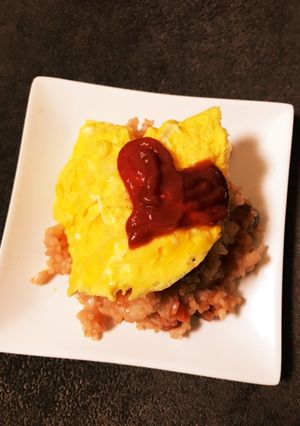 簡単！電子レンジでオムライス♪-レシピのメイン写真