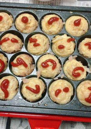 コロコロたこ焼き機オムライス-レシピのメイン写真