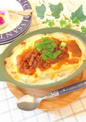 チーズタッカルビ風ドリア-レシピのメイン写真