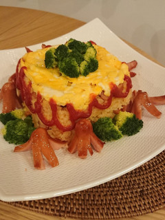 簡単おもてなし☆ハッピーオムライスケーキ-レシピのメイン写真