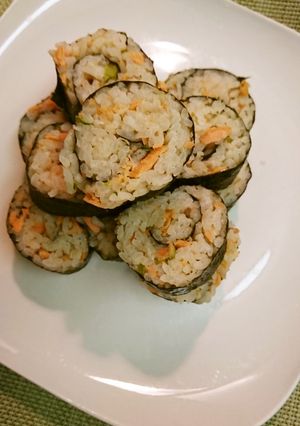 鮭西京漬けとわさび菜巻き-レシピのメイン写真