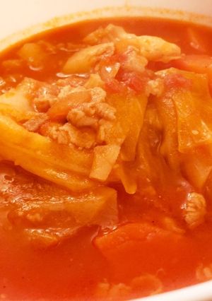 ★豚バラの旨味ミネストローネ★-レシピのメイン写真