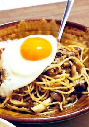 さんま蒲焼き缶詰でペペロンチーノ-レシピのメイン写真