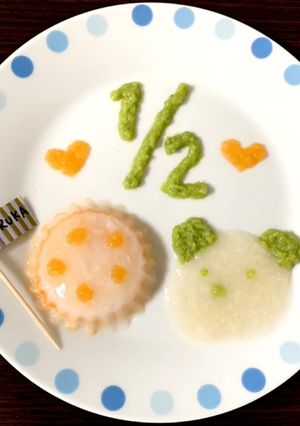 ハーフバースデー お祝いプレート-レシピのメイン写真