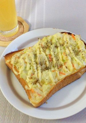 ポテトサラダトースト☆ポテサラリメイク-レシピのメイン写真