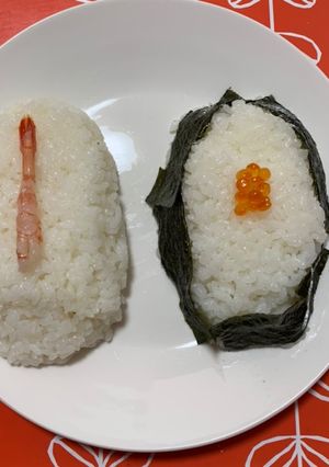 甘エビのお寿司といくらの軍艦巻き-レシピのメイン写真