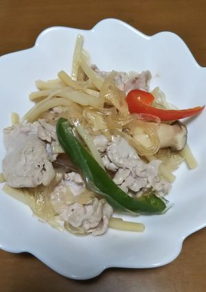 肉野菜春雨炒め-レシピのメイン写真