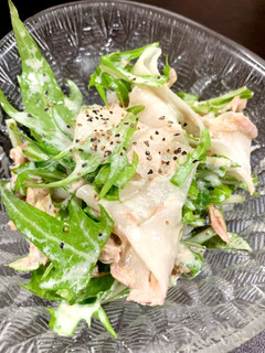 決め手はごま油!大根と水菜とツナのサラダ-レシピのメイン写真