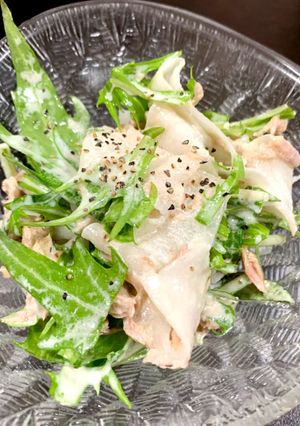 決め手はごま油！大根と水菜とツナのサラダ-レシピのメイン写真