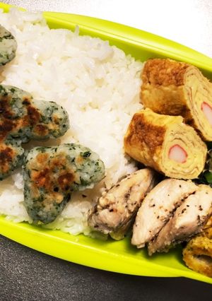 旦那弁当245♡はんぺん青さボール弁当!-レシピのメイン写真