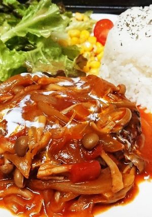 ハッシュドソースハンバーグ-レシピのメイン写真