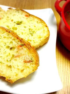 同時に2品! 簡単 ケークサレとスープ♪-レシピのメイン写真