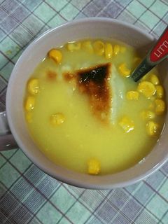 ◎コーンスープに焼き餅◎-レシピのメイン写真