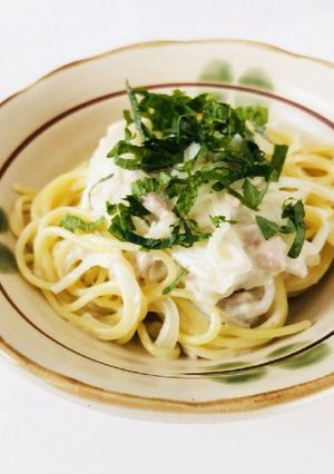 ツナと玉ねぎのクリームパスタ-レシピのメイン写真