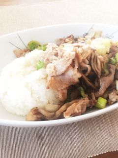 男飯!カンタンうまい!塩ネギ豚丼-レシピのメイン写真