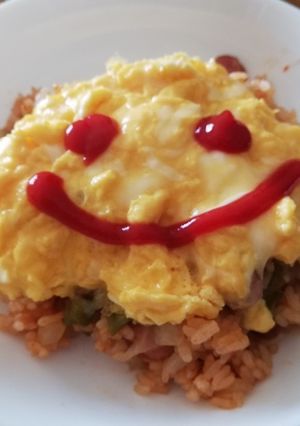 オムライス：炊飯器でケチャップライス-レシピのメイン写真