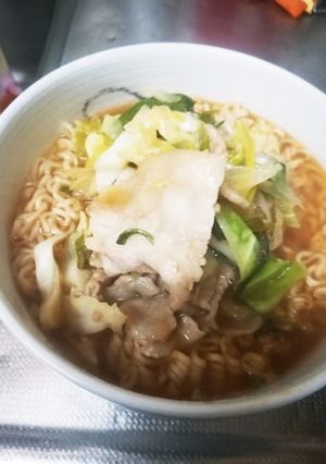 ごま油香るサッポロ一番ネギ豚バララーメン-レシピのメイン写真